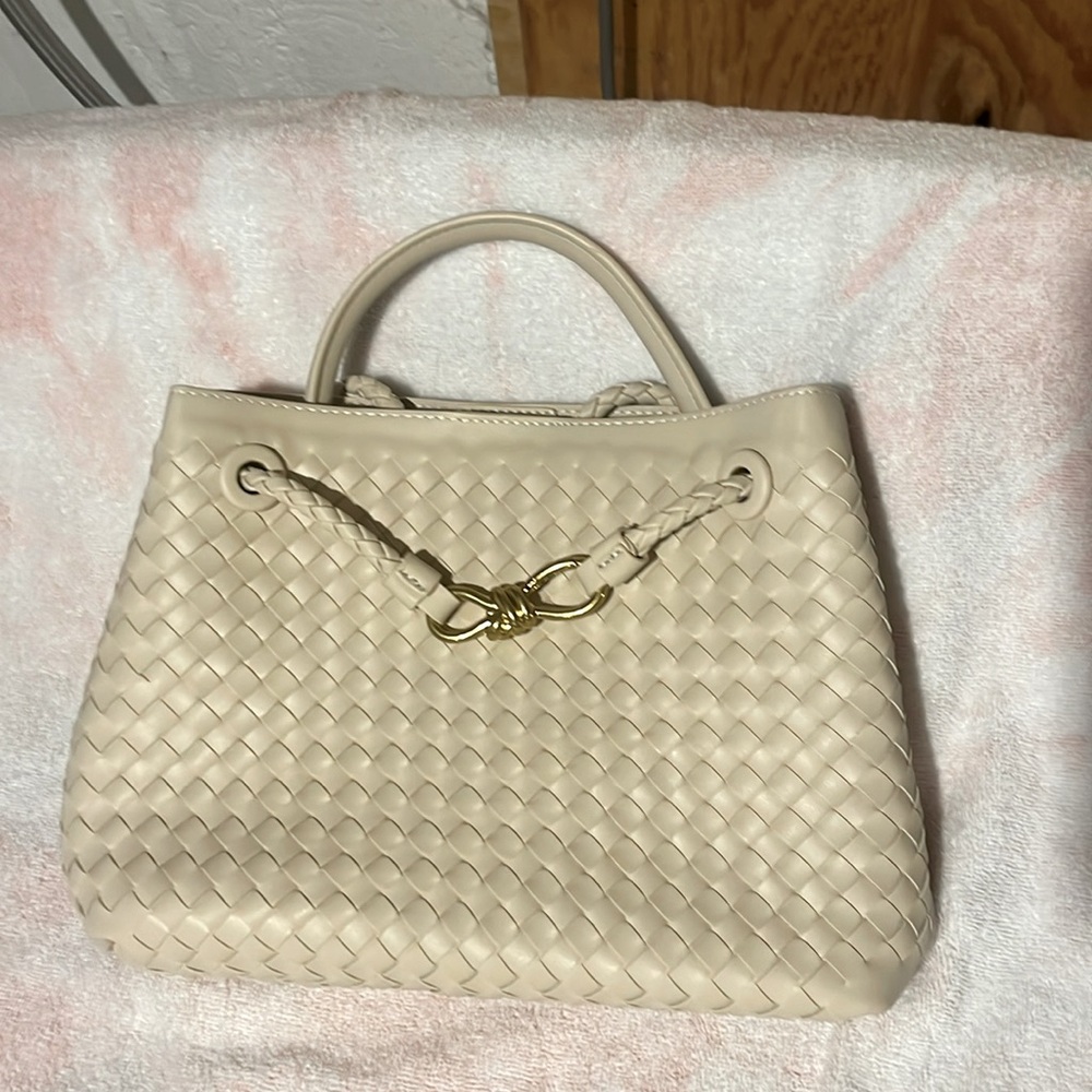 EUC woven crossbody bag
